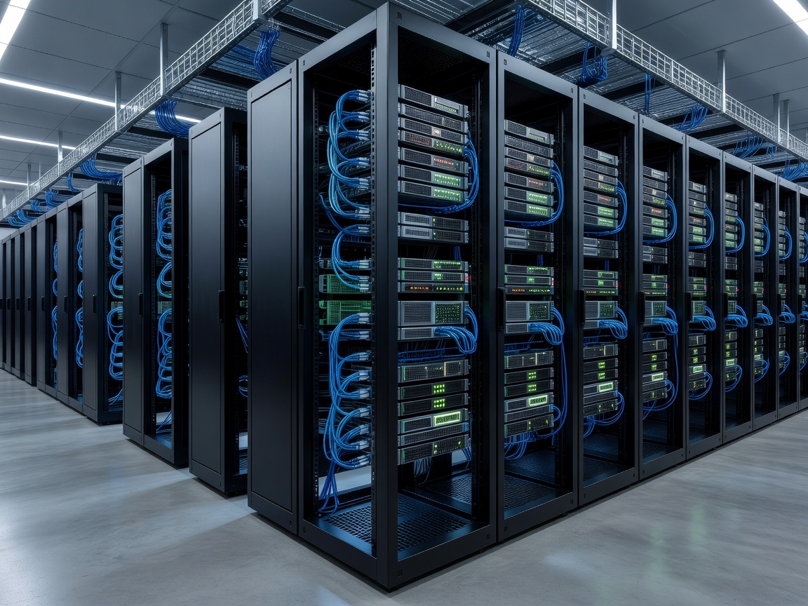 Server room representing data automation